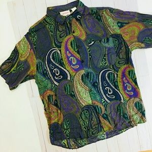 Vintage paisley button up